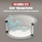 Coleman SaluSpa 4-6 Person Energy-Efficient AirJet Inflatable Hot Tub - Image 8