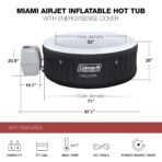 Coleman SaluSpa Miami 2-4 Person AirJet Inflatable Hot Tub - Image 4