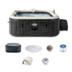 INTEX PureSpa 4-Person Inflatable Hot Tub with Energy-Efficient Cover