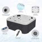 SPECRAFT 4-Person Outdoor Acrylic Hot Tub, 23 Stainless Steel Jets - Image 10