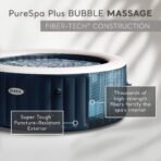 INTEX PureSpa Plus 6-Person Inflatable Hot Tub, 85", LED Light, 2 Headrests & Cover - Image 8