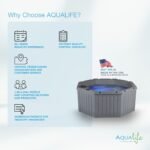 Aqualife Invi 5-Person Rigid Hot Tub, 11 Jets, 120V Plug & Play, LED, Cover & Filter - Image 9