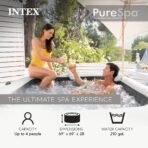 INTEX PureSpa 4-Person Inflatable Hot Tub with Energy-Efficient Cover - Image 2