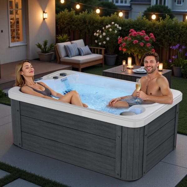 SPECRAFT 2-Person Outdoor Acrylic Hot Tub, 15 Stainless Steel Jets