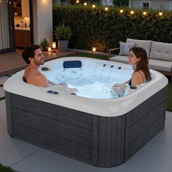 SPECRAFT 4-Person Outdoor Acrylic Hot Tub, 23 Stainless Steel Jets