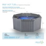 Aqualife Invi 5-Person Rigid Hot Tub, 11 Jets, 120V Plug & Play, LED, Cover & Filter - Image 4
