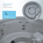 Aqualife Current/Nautical 4-5 Person Outdoor Hot Tub, Hydrotherapy Jets, LED, Cover - Image 5