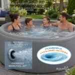 Aqualife Current/Nautical 4-5 Person Outdoor Hot Tub, Hydrotherapy Jets, LED, Cover - Image 22