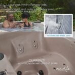 Aqualife Current 4-Person Plug & Play Outdoor Hot Tub with Cover - Image 13