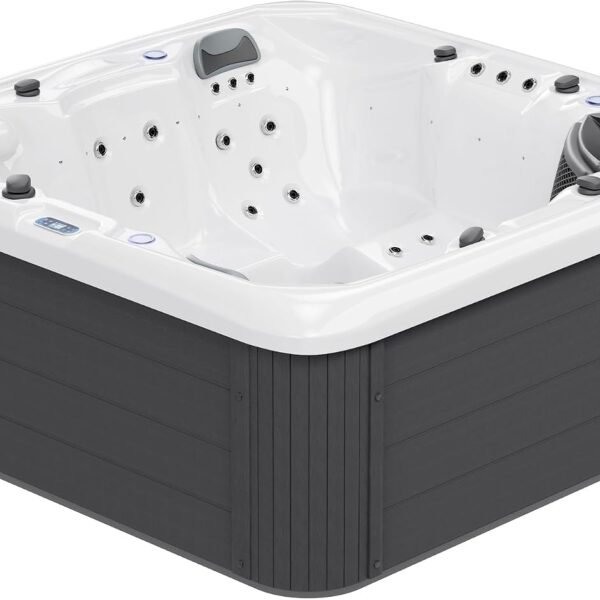 Jocisland Two Loungers & Three Seats 5 Person Acrylic Hot Tub — 220V – view 1