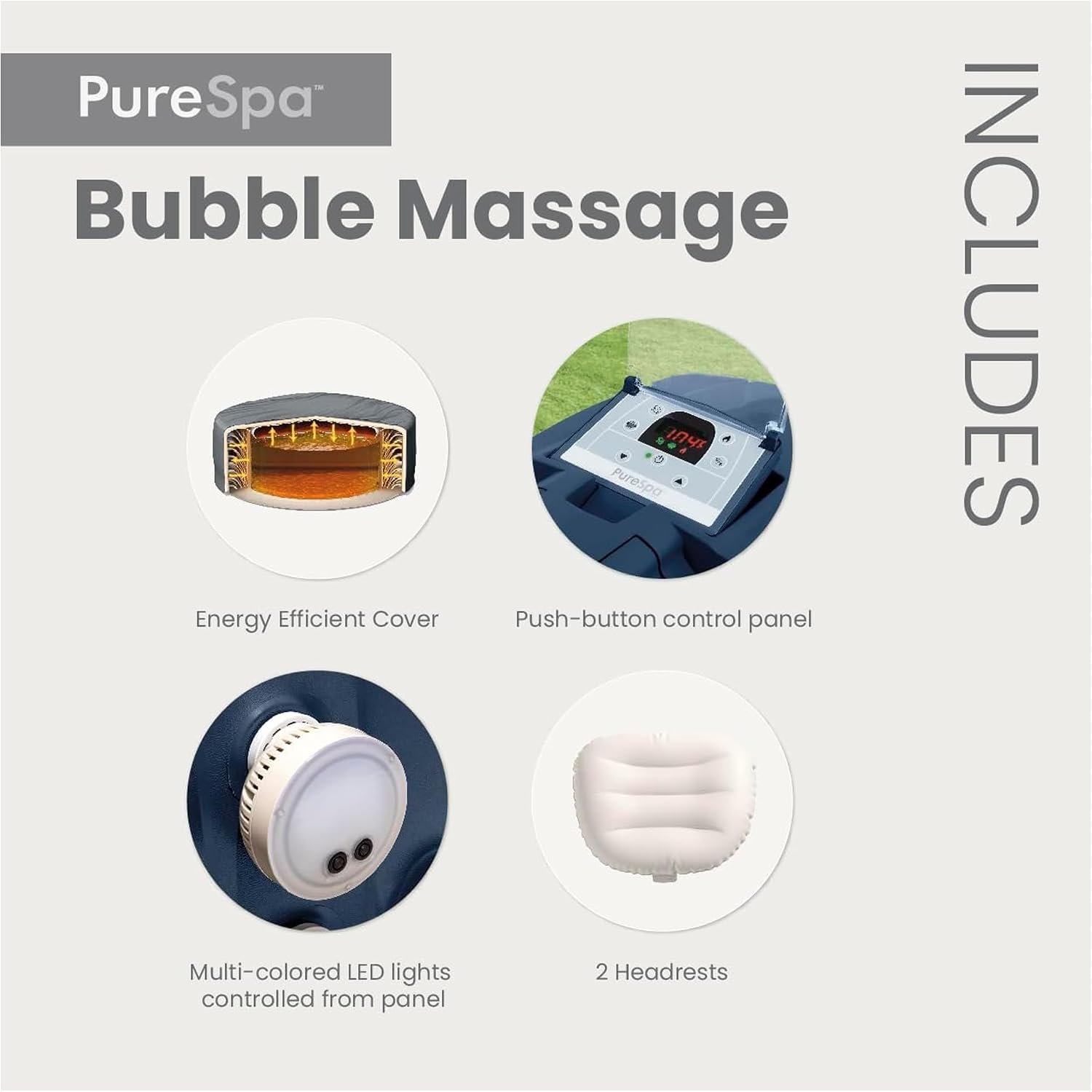 Intex PureSpa Plus 28429EH 4 Person Inflatable Hot Tub – view 6
