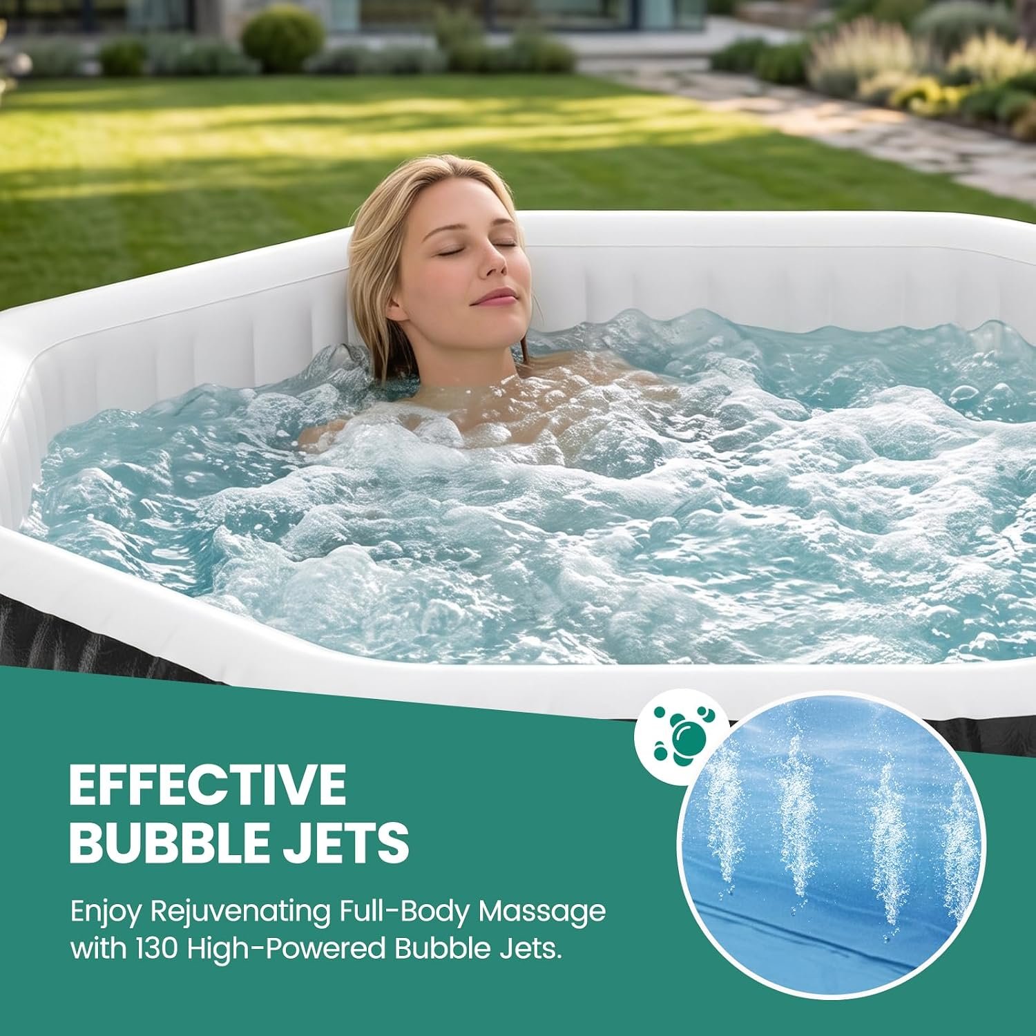 DoCred 77-Inch 4–6 Person Inflatable Hot Tub – view 4
