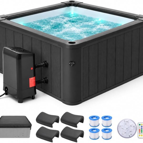 DoCred 63-Inch Aluminum Frame 4–6 Person Hot Tub – view 1
