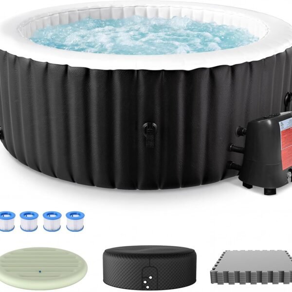 NAIZEA Cover & EVA Mat Set 2–4 Person Inflatable Hot Tub – view 1