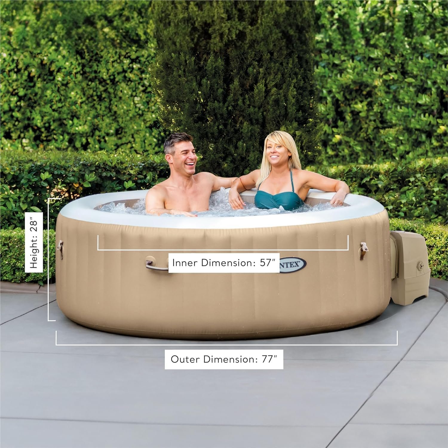 Intex PureSpa 28425EH 4 Person Inflatable Hot Tub – view 6