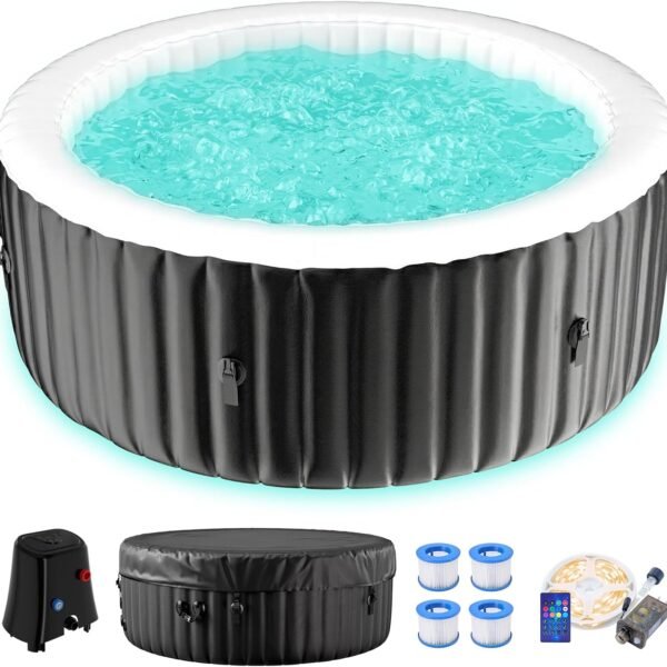 DoCred 71-Inch LED 2–4 Person Inflatable Hot Tub – view 1