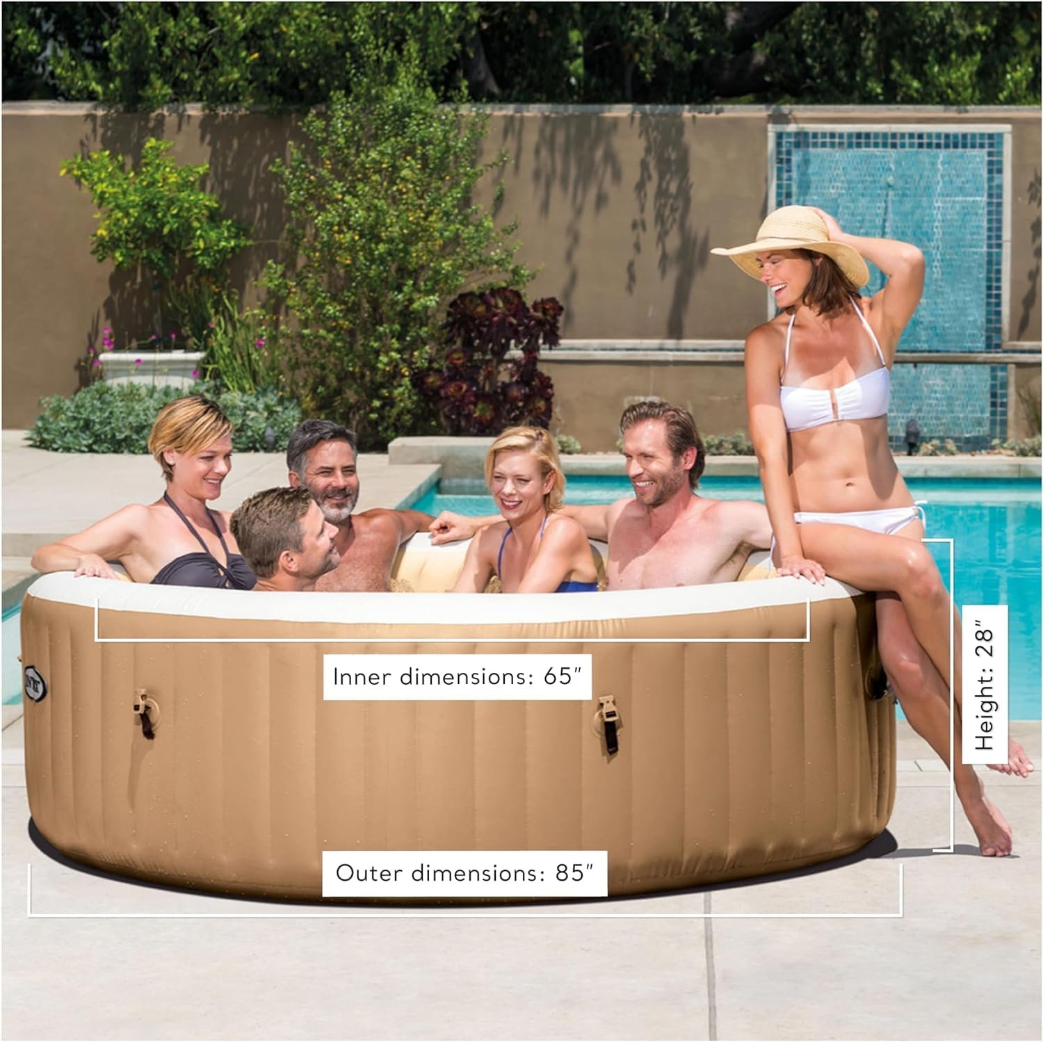 Intex PureSpa 28427EH 6 Person Inflatable Hot Tub – view 5