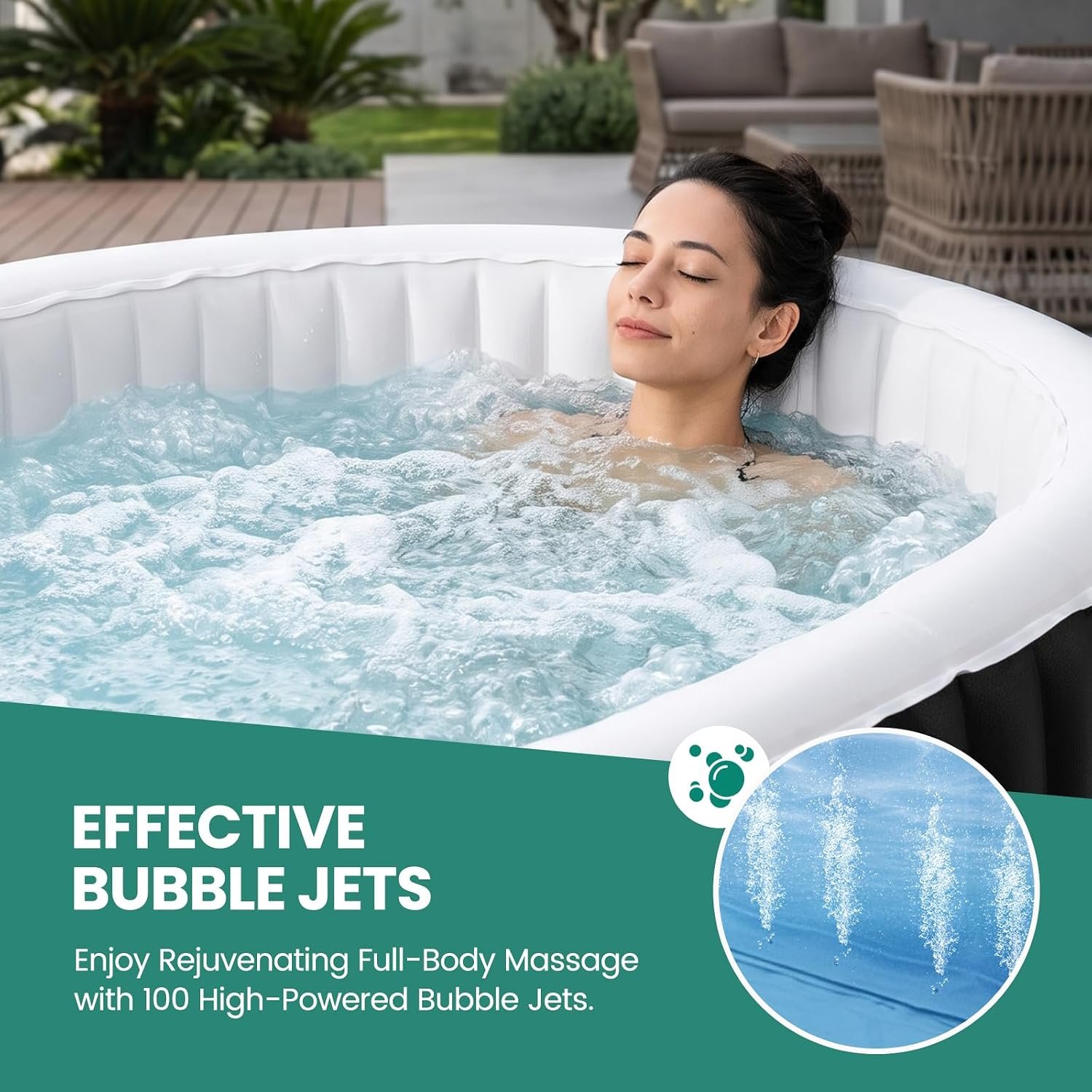 DoCred 75-Inch 1–2 Person Inflatable Hot Tub – view 5