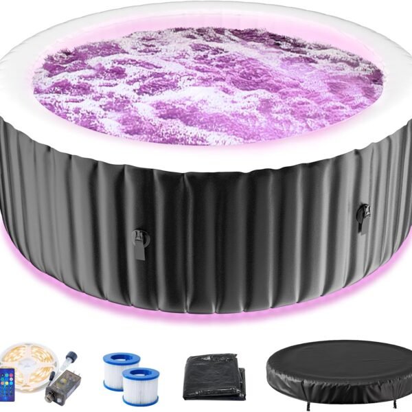 NAIZEA LED 2–4 Person Inflatable Hot Tub – view 1