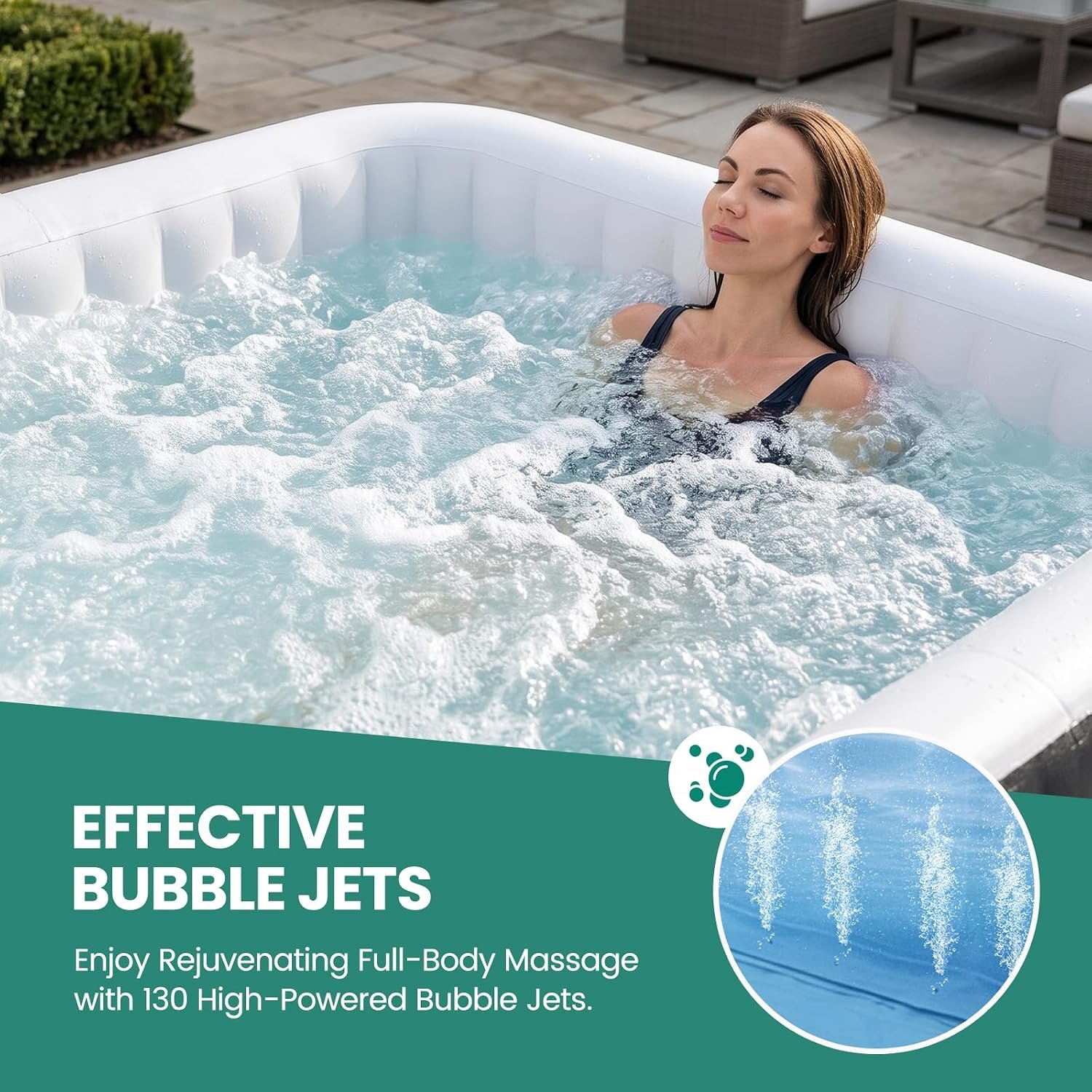 DoCred 73-Inch 4–6 Person Inflatable Hot Tub – view 4