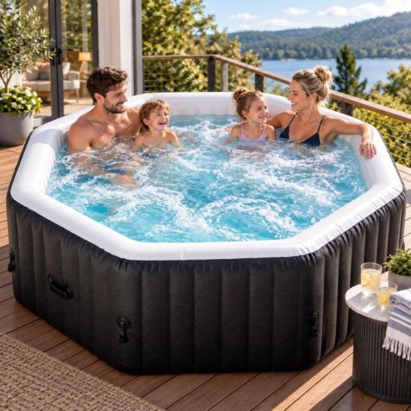 NAIZEA 75-Inch 4–6 Person Inflatable Hot Tub – view 1