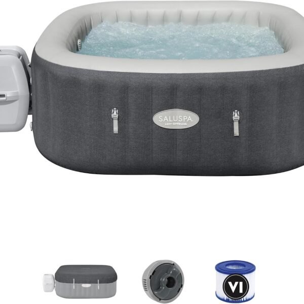 Bestway SaluSpa Hot Springs 4–6 person square inflatable hot tub – view 1